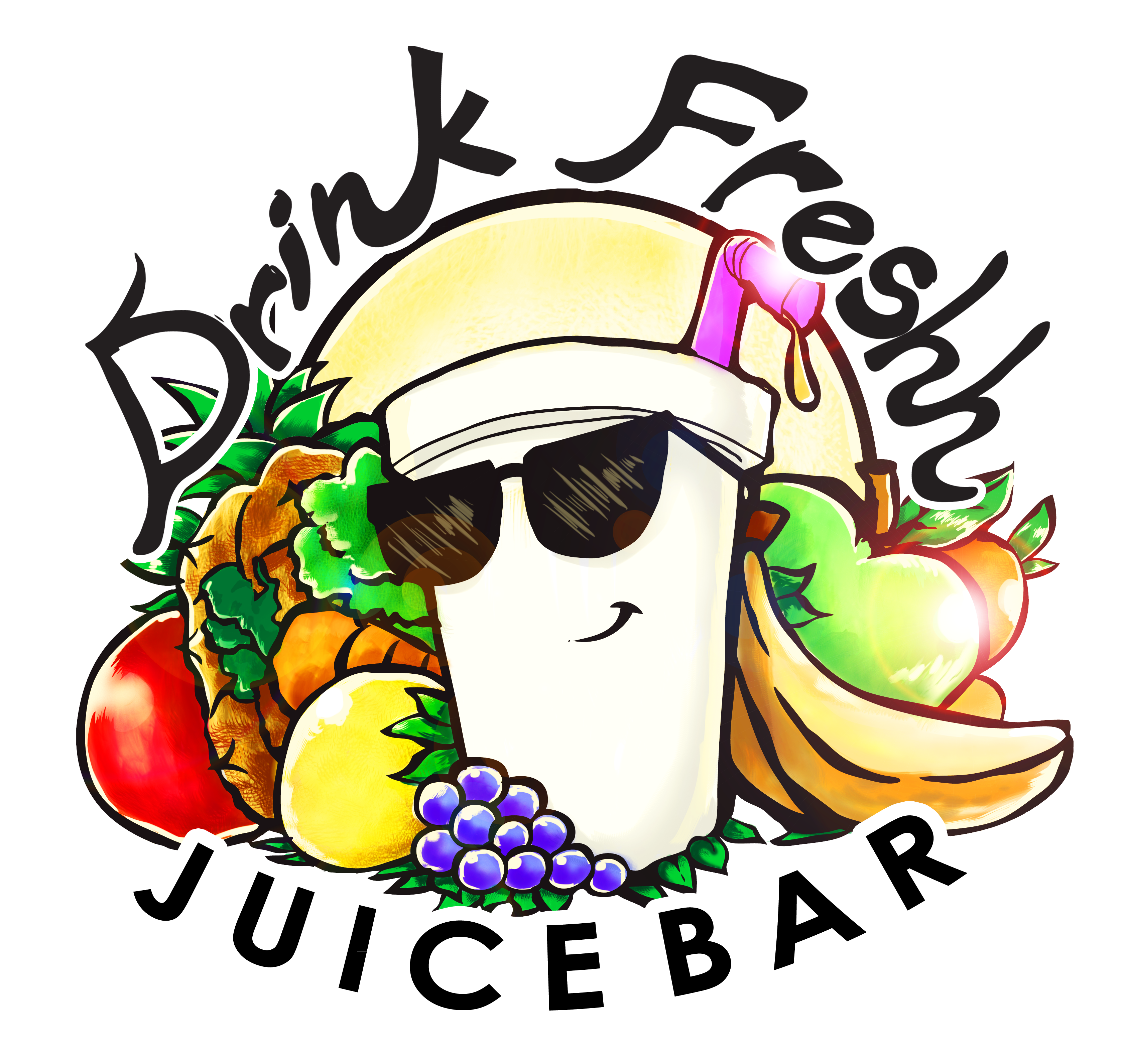 Healthy Juice Drink, good for Juice Bar logo and Sticker design 14411257  Vector Art at Vecteezy